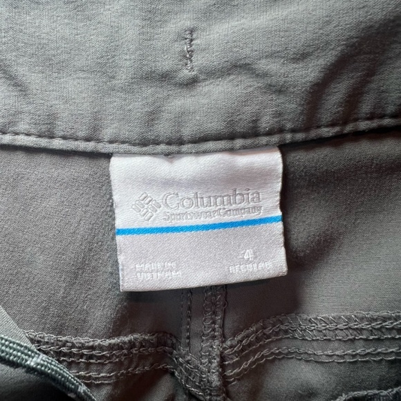 Columbia Women's Hiking Pants Gray Roll Up Lightweight Stretch Pockets Outdoor 4 - Picture 7 of 13